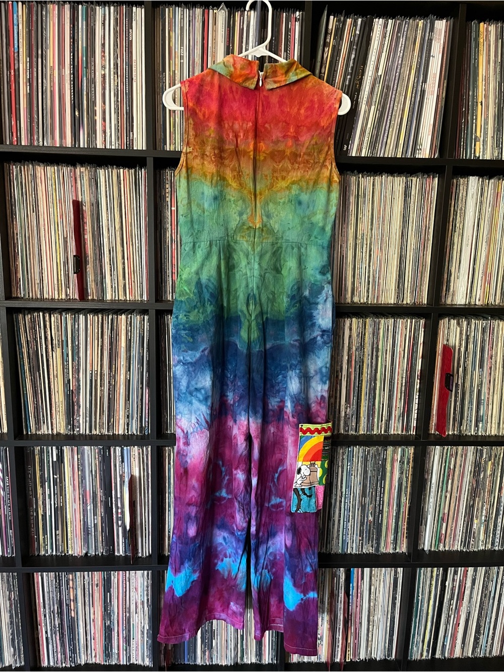 Rainbow Ice Dyed Partytime Suit with patchwork pocket for PHISH Festival 🌈⭕️🎉 - Picture 6 of 10